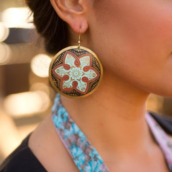 Tzolk'in Fair Trade Earrings - Picture 1 of 4